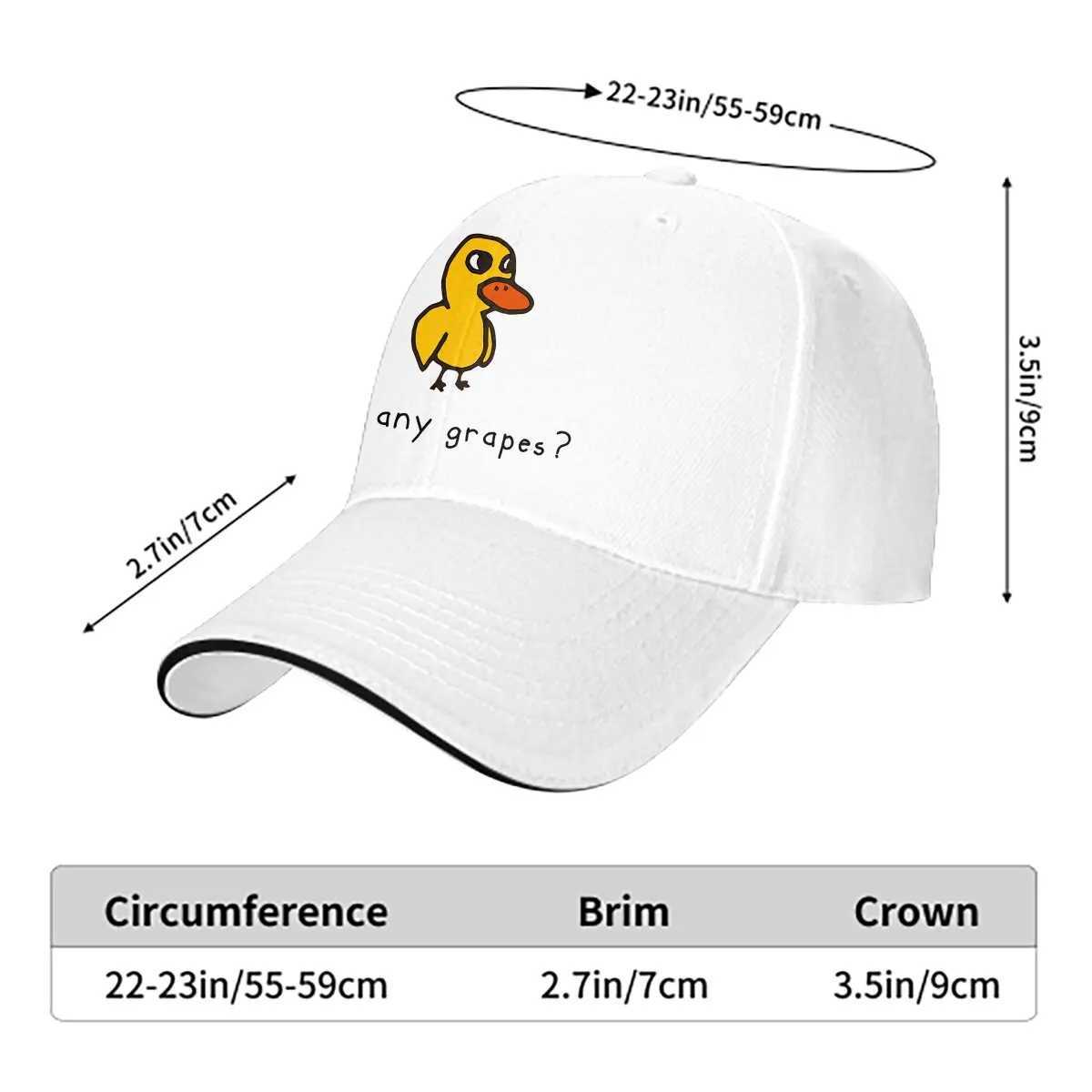 Summer Cap Sun Visor Got Any Grapes Essential Hip Hop Cap Meme Cowboy Hat Peaked Hats W241225