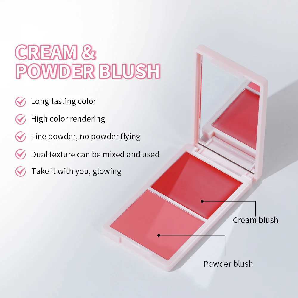 2IN1 Creme Powder B Matte Natural B Eye Makeup Palette Long Lasting High Color Rendering Bright Pinky Patrick Ta BXJ241225