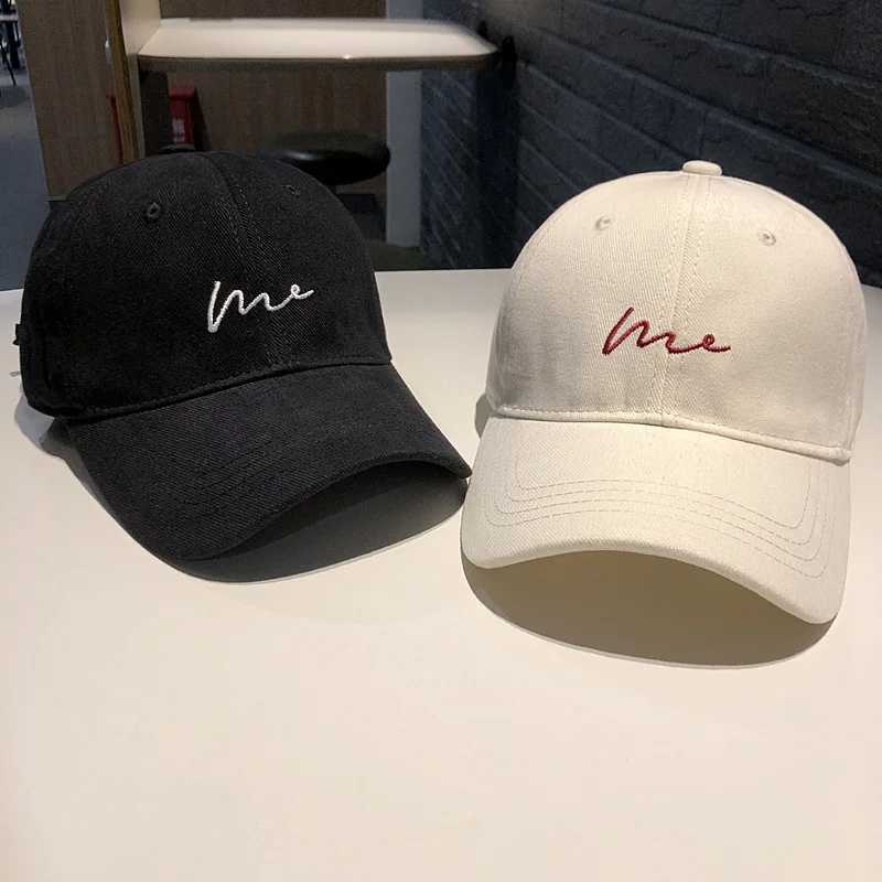 Korean Embroidered Baseball Hat Mens Soft Color Adjustable Padded Foot Cap Outdoor Sports Sunscreen Hip Hop Hat Neutral W241225