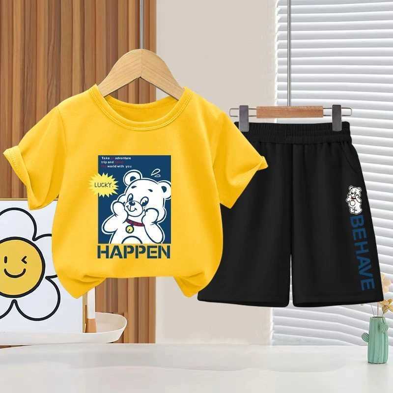 Clothing Sets Summer Baby Girls Clothes Set Children Boy Casual Short Sleeve T-shirts and Shorts 2pcs Suit Kid Top Botton Outfits TracksuitsY241225VP5