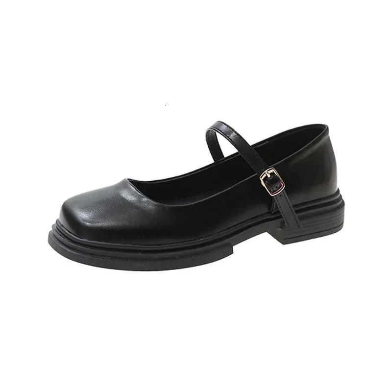 Soft Soles Women Shoe Comfortable Japanese Thick Soled Leather Shoes Women Spring Autumn British Style Shoes for Women 241225