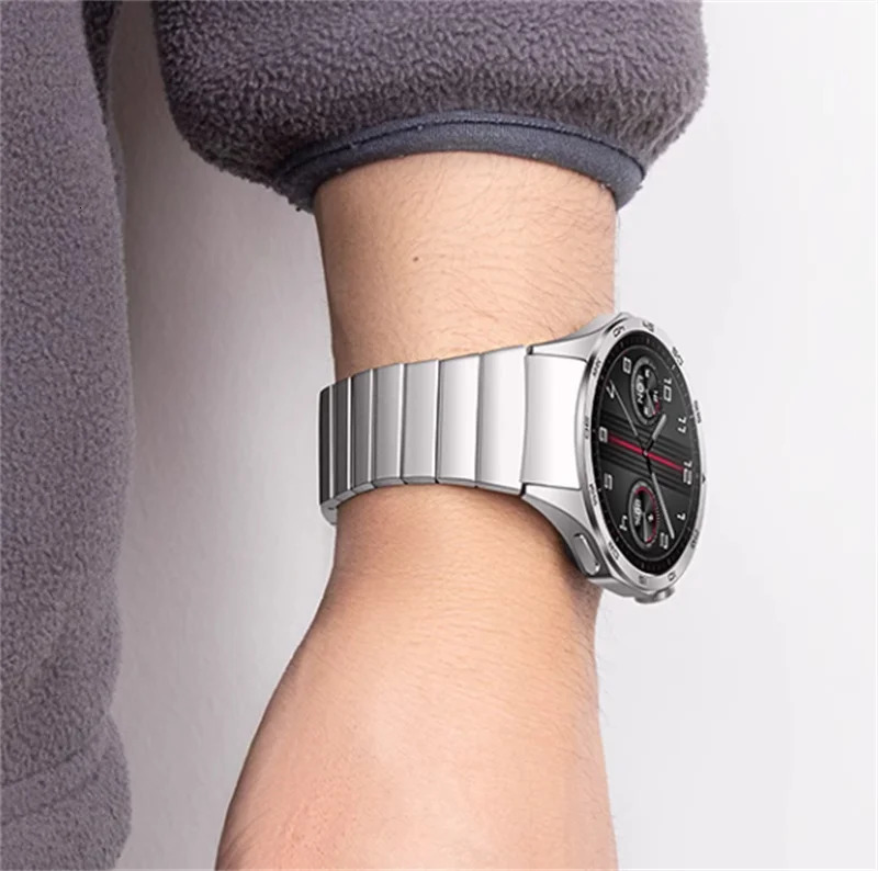 No Gaps Metal Link Bracelet Strap for Huawei Gt4 46mm Band Huawei GT4 46mm Replacement Official Style Watchband Accessories 241225