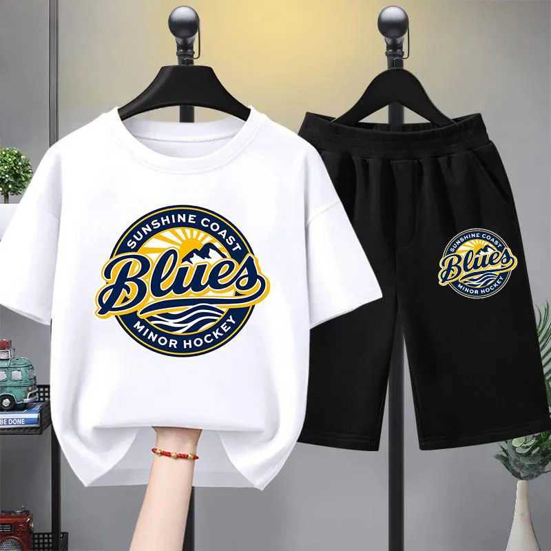 Clothing Sets Summer Baby Boy Clothes Set Children Girls Casual Short Sleeve T-shirts and Shorts 2 Pieces Suit Kid Letter Printed OutfitsY241225WO2H