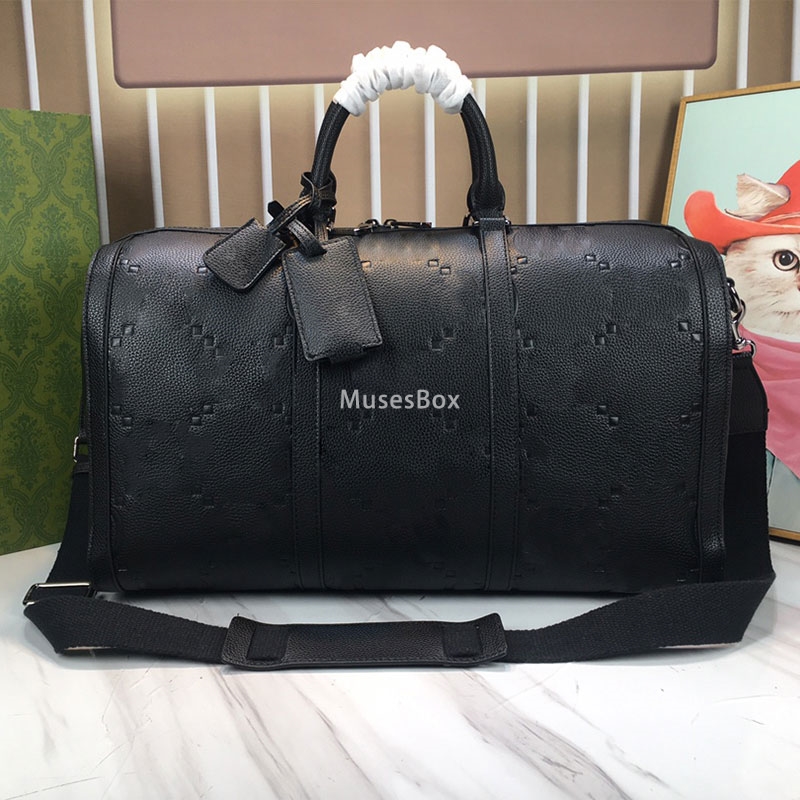 High quality large duffle bag men luggages Travelling handbags Women waterproof handbag Luxury designer bag totes shoulder Bags mens travel bag leather black purse