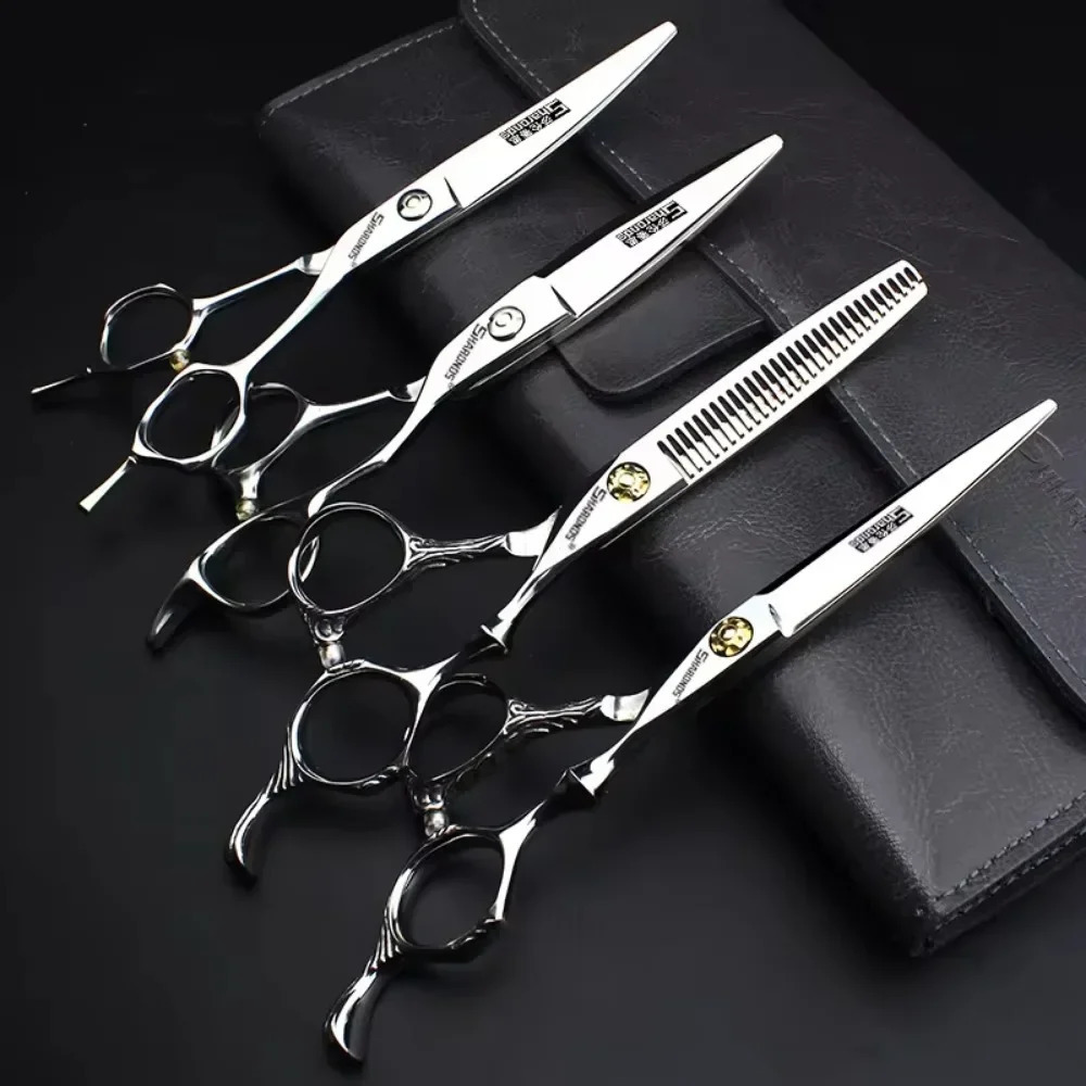Professional Hairstylist Hair scissors Set 440C Japanese Steel 6 Inch Barber Specialized Clippers Hair Cutting Tools 241225