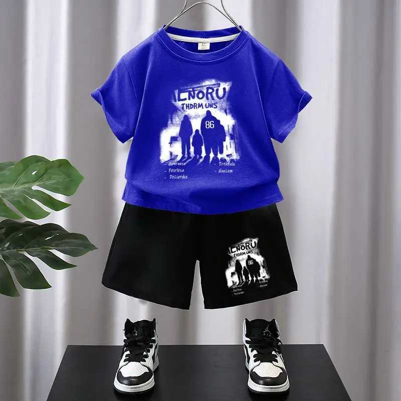 Clothing Sets Summer Baby Boy Clothes Set Children Girls Fashion Cartoon Short Sleeve T-shirts and Shorts 2 Pieces Suit Kid Outfits TracksuitsY241225S