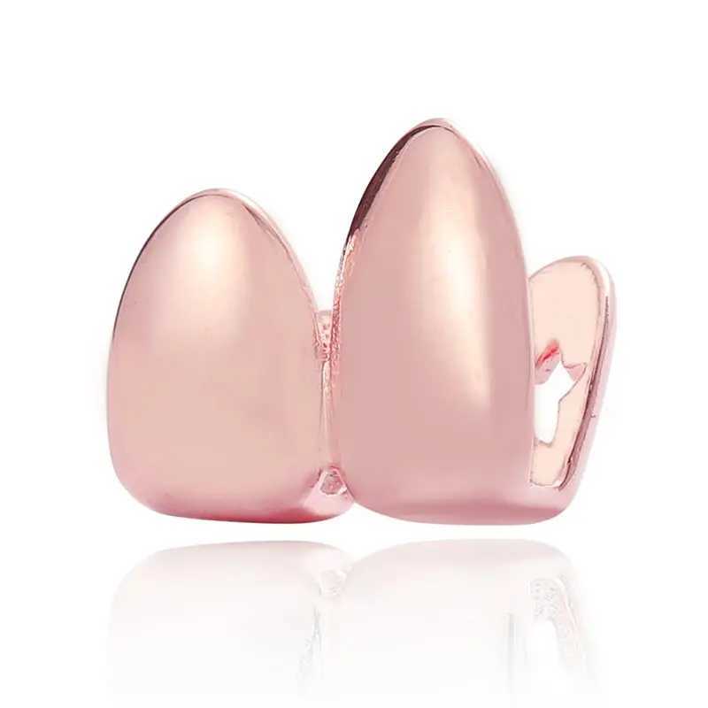 Hip Hop Teeth Grillz Men Women Gold Silver Color Single Tooth Grillz C Dental Grill Punk Rper Teeth C Halloween CosplayXJ241225