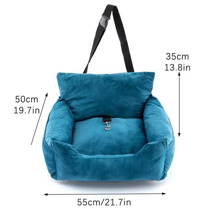 Others Dog Carrier Dog Car Seat Bed Pet Booster Travel Carrier Mattress For Dogs Pet Car Seat Covers Cushion Washable With Safety Buckle H250213