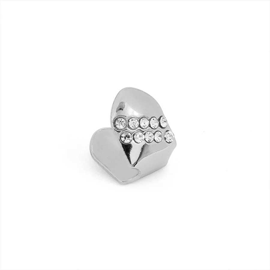 HipHop Teeth Grillz Cs Top Bottom Set Dental Grill Mouth Punk Vampire Halloween Cosplay Party Tooth Rper Funny Jewelry GiftsXJ241225