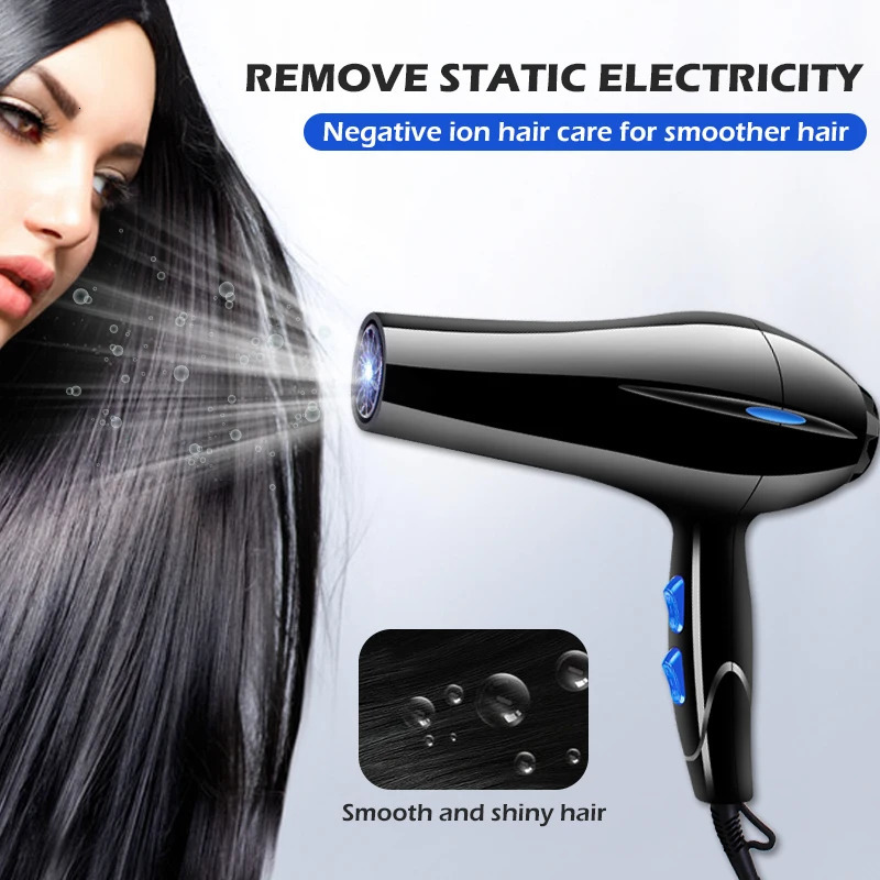 Professional Electric Hair Dryer Salon 3 Speed 2 Heat Hairdressing Blow 241225