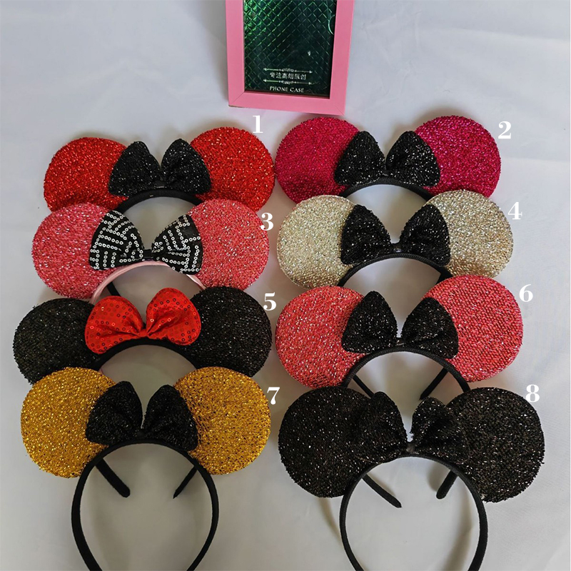 Hairband Cartoon Mouse Ears Bow Children's Performance Party Headwear