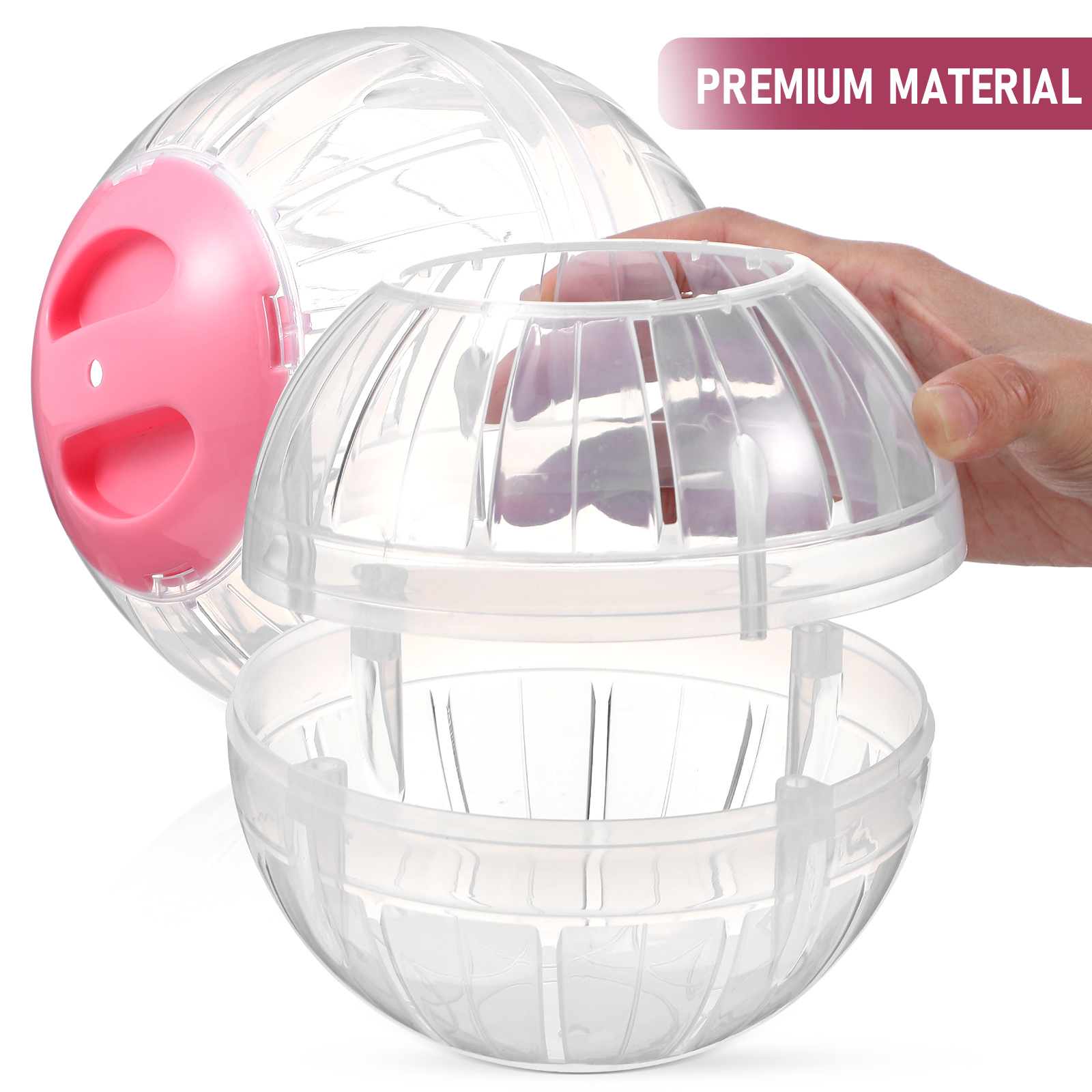 2 Pcs Guinea Pig Cage Hamster Sports Ball Toy Running Cages Dwarf Baby Toys for Babies