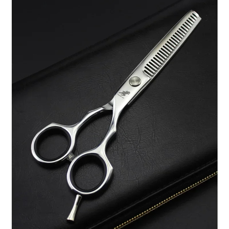 Professional Japan 4cr 6 inch Black cut hair scissors haircut sissors thinning barber hair cutting shears hairdresser scissors 241225