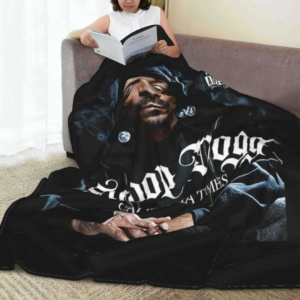 Snoop Dogg Cfornia Times Blanket Fuzzy Vintage Breathable Throw Blanket for Home Restaurant SummerC241225