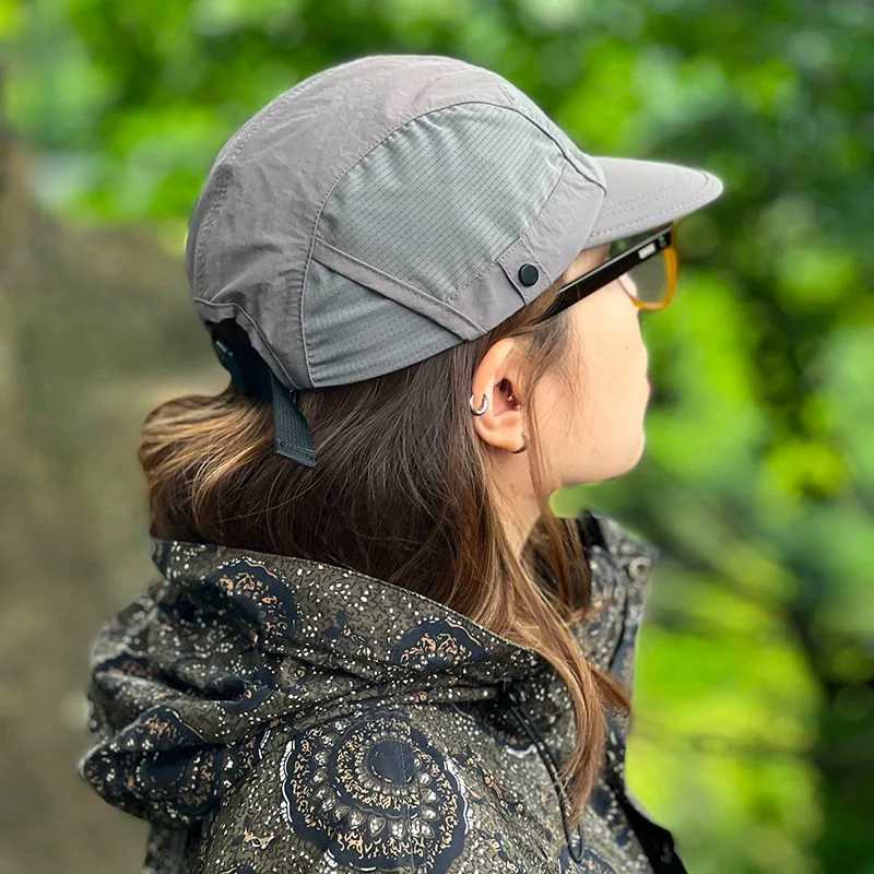 Japanese retro solid quick drying baseball cap new unisex outdoor breathable montage sun hat W241225