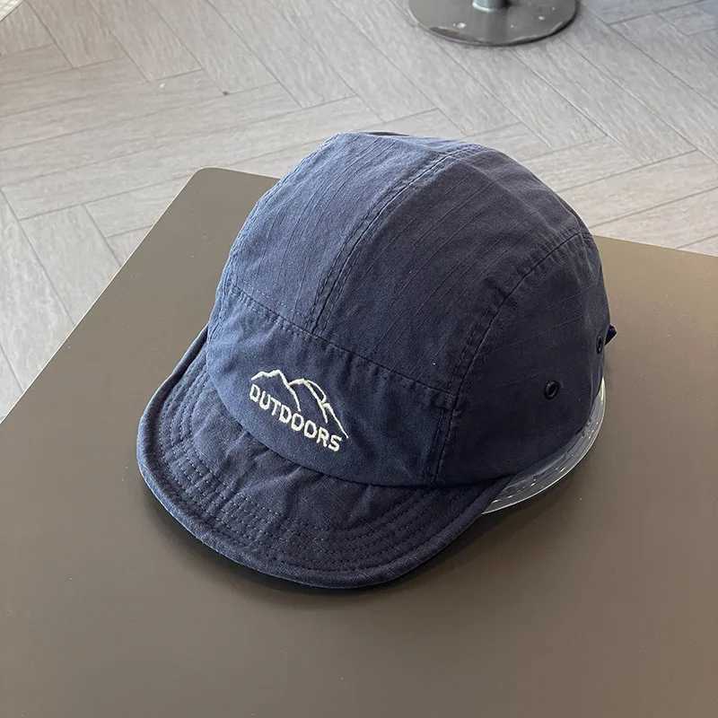 Womens baseball cap short Brim baseball cap mens sunny shawl cap cotton outdoor mountain duckbill cap Visors W241225