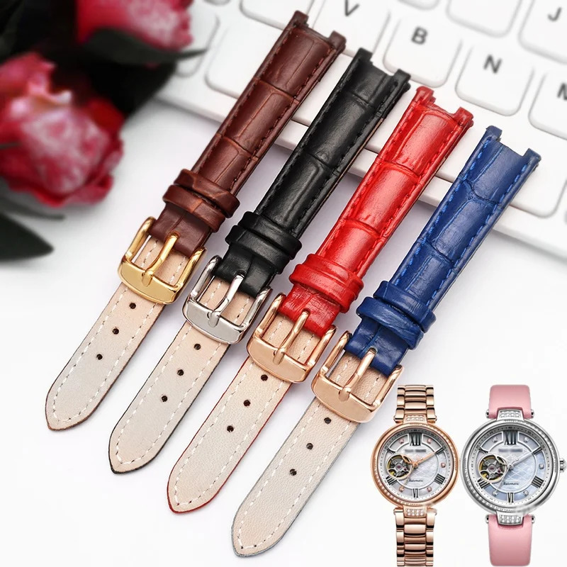 Genuine Leather Watch Strap for Tianwang Ls5871 5870 Shang Shine Series Replacement Notch Watchband Accessories16x10mm Wristband 241225