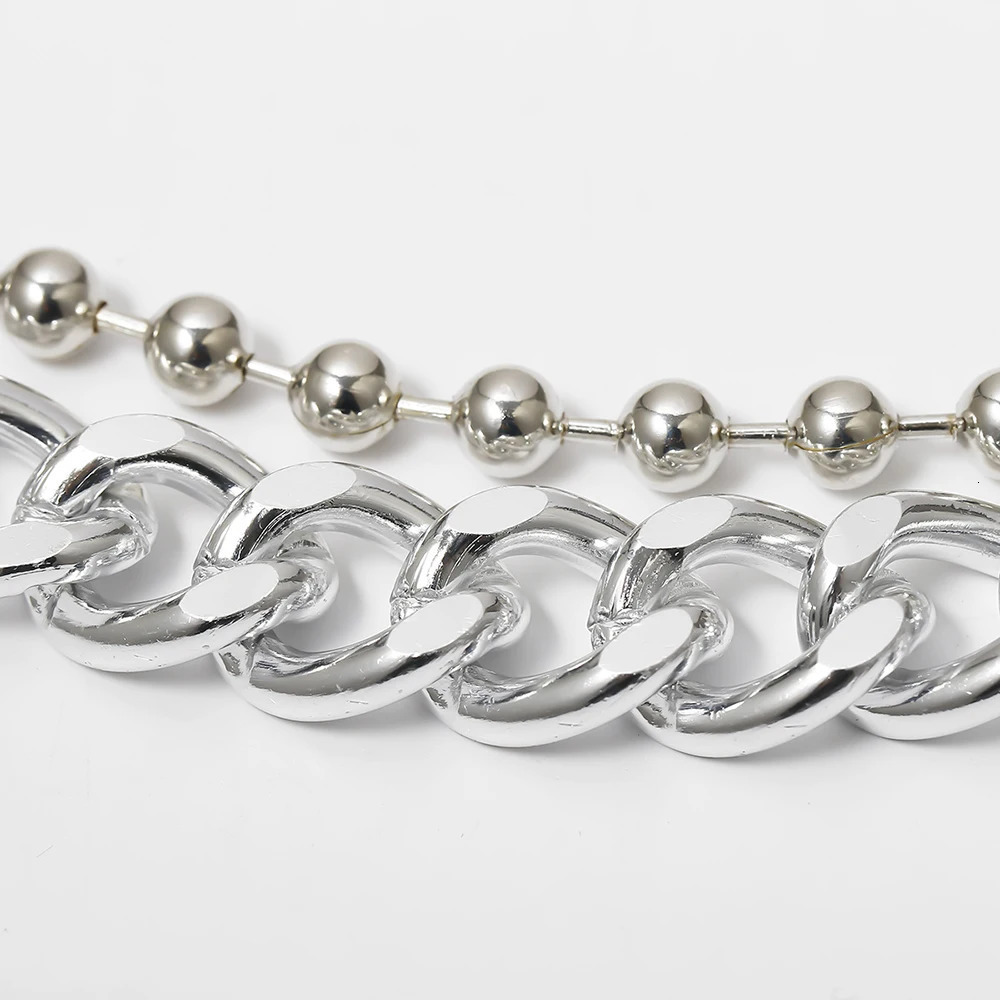 Fashion Punk Metal Body Chain Jewelry Ball Waist Chains Necklace For Women Sexy Waist Belly Belt Festival Girls Accessories 241225