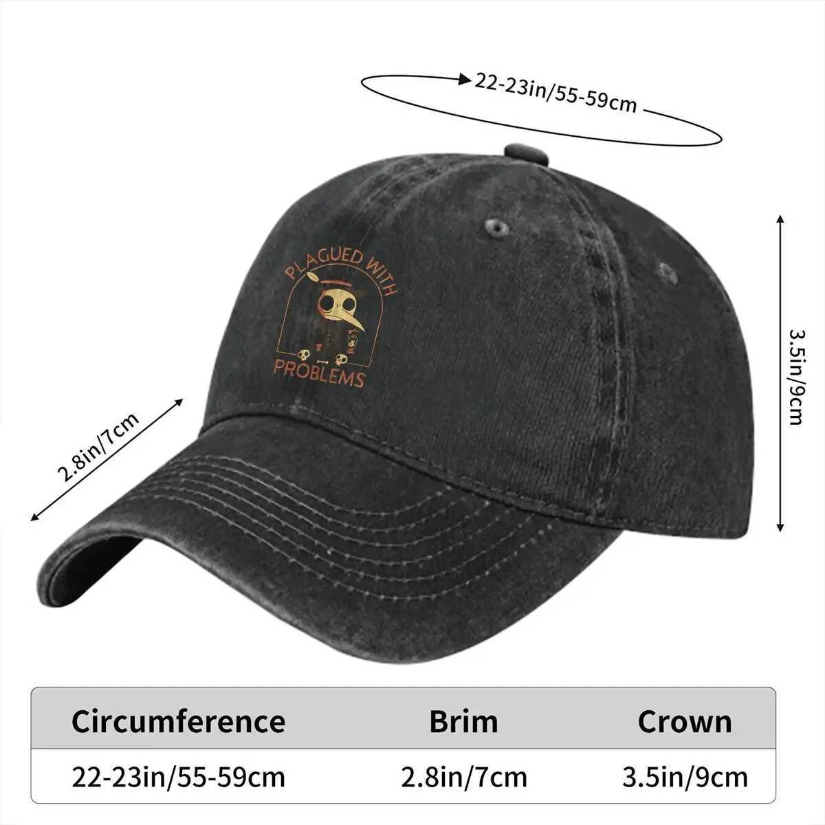 Question Baseball cap toe cap plague cap doctors hat sunshade cowboy hat male truck driver dad hat W241225