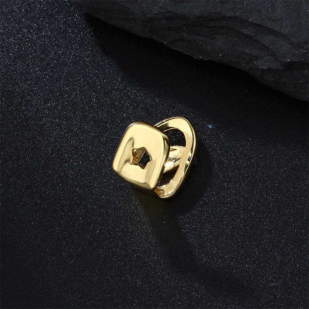 D Z New Fashion Single Teeth Heart-Shed Grillz Fashion Hollow Heart Charm Grills Dental Mouth Teeth Hip Hop Jewelry GiftXJ241225
