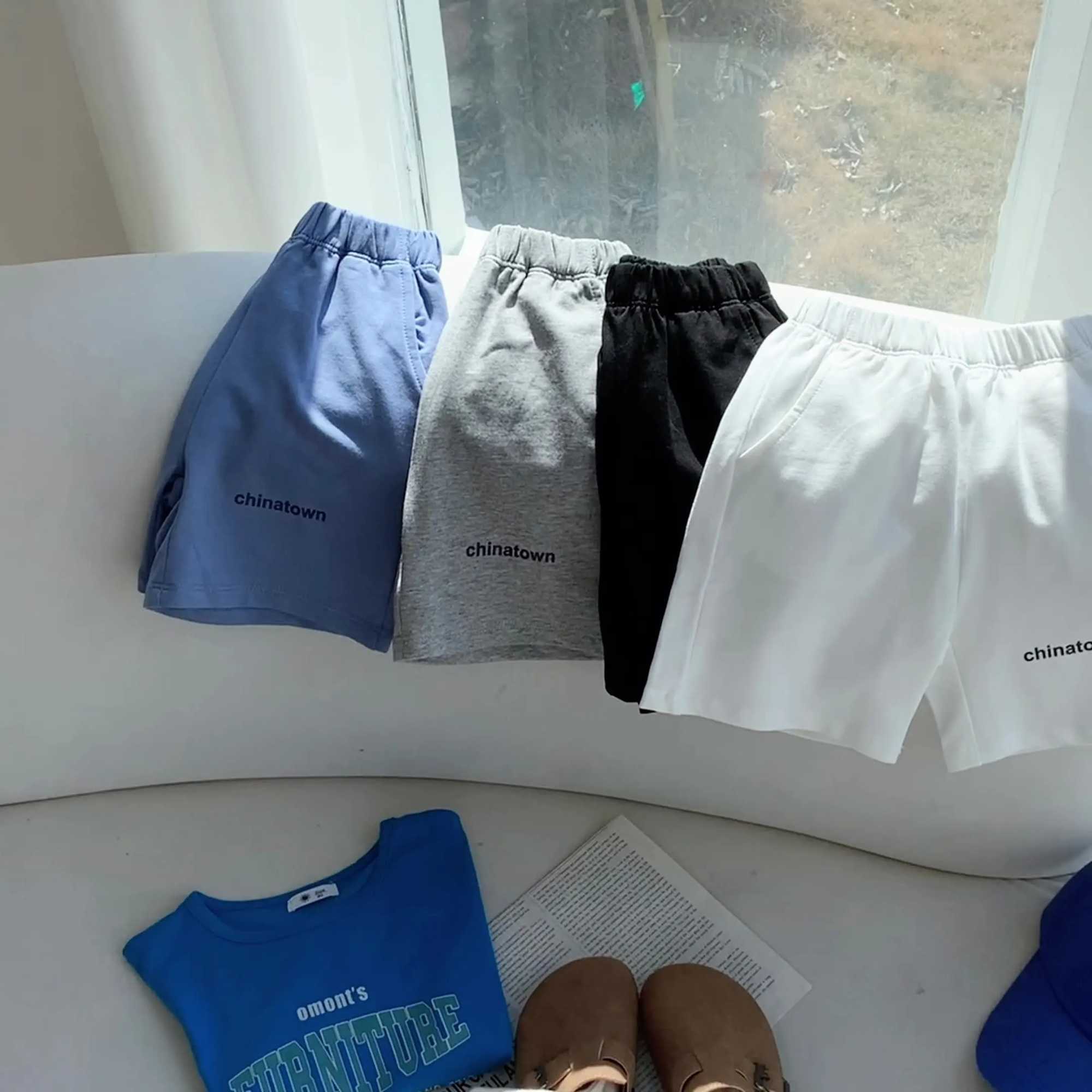 Clothing Sets Childrens New Shorts Casual Wear Summer Boys Girls Shorts Casual Childrens Sweatpants Tide Baby Summer Sweatpants ShortsY241225IV2S