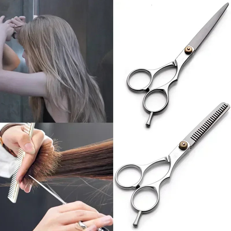 Stainless Steel Scissors for Hair Thinning and Cutting Clipper 6 inches Hairdressing Products Haircut Trim Hairs Cutting Barber 241225