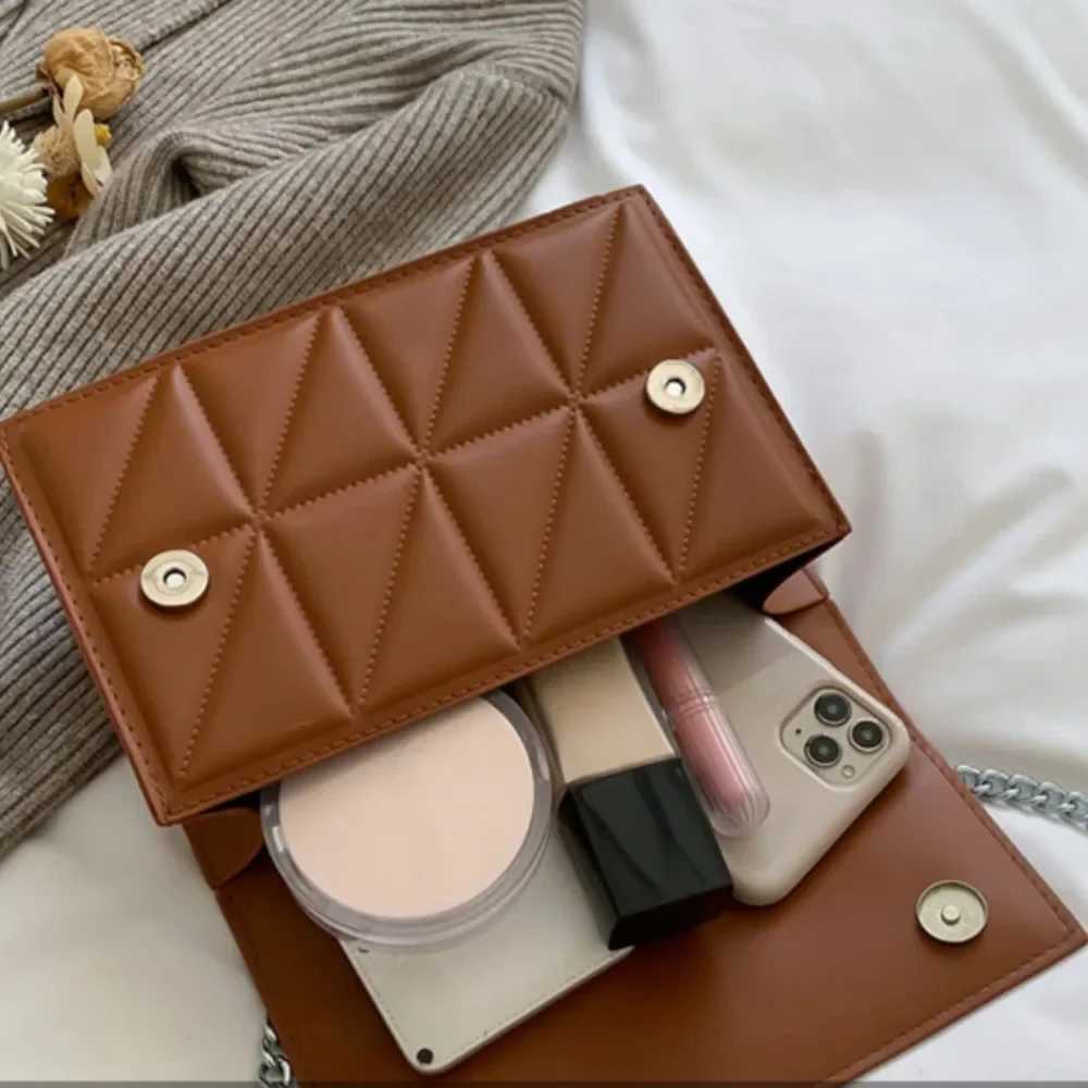 Designer Fi Women Shoulder Bag Ladies PU Leather Handle Handbags Chain Strap Crossbody Bags for WomenXJ241225