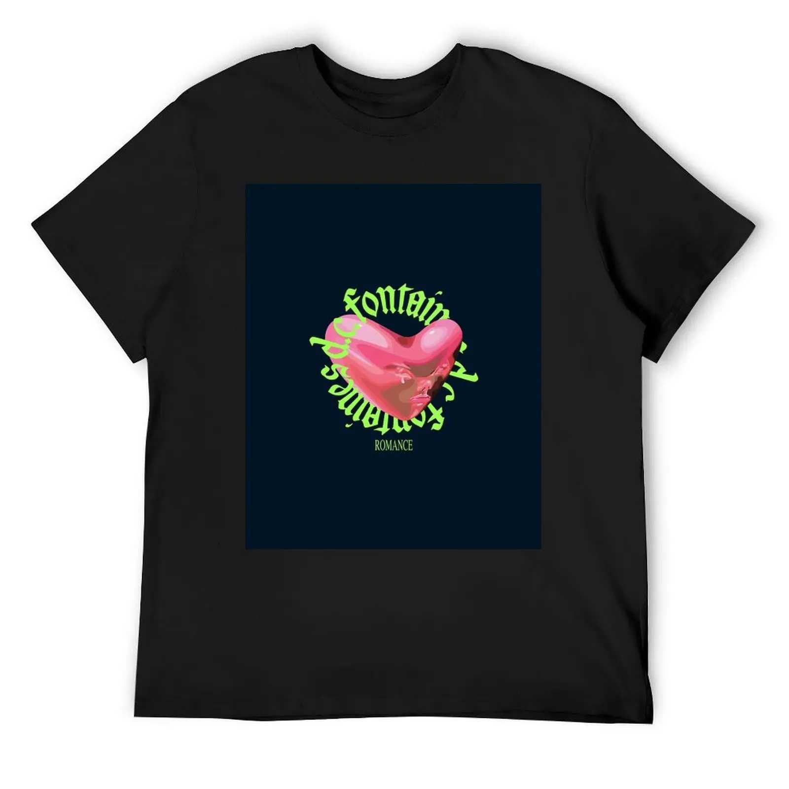 T-shirts Fontaines DC Romantic T-shirt Aesthetic Clothing Boys Animal Printed Solid Color Mens T-shirt W241225Y250119Z9L9