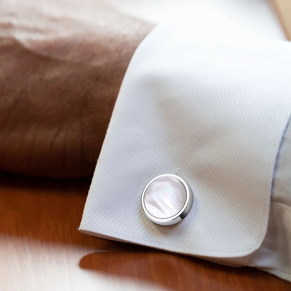 HAWSON Double sided Black Agate and Mother-of-Pearl Tuxedo Shirt Button and Cufflink SetSpecially ed for Wedding Business 241225