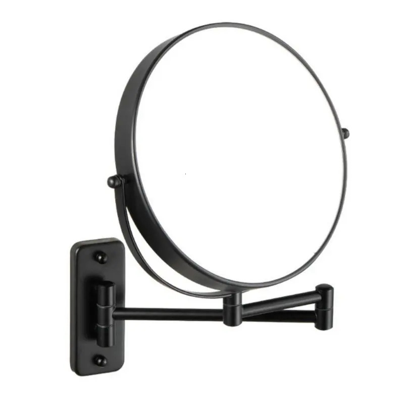 9 Inch 10X Magnification Wall Mounted Makeup Mirror Vanity Mirror 360 Rotating Extendable without light 241225