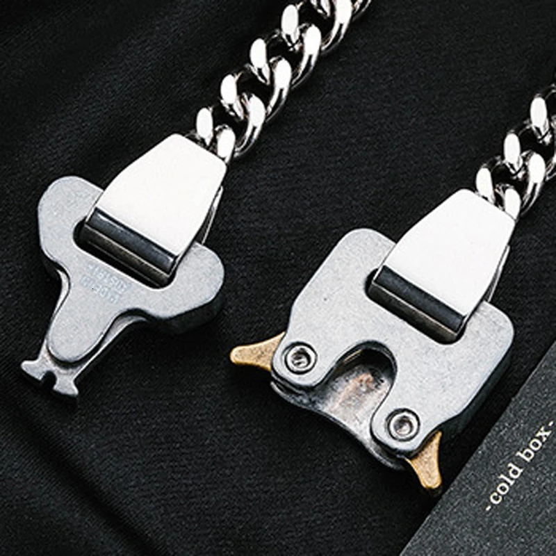 High Street Hip Hop ALYX Bracelet Men Women High Quality Metal Buckle Bracelet Birthday Gift 241225