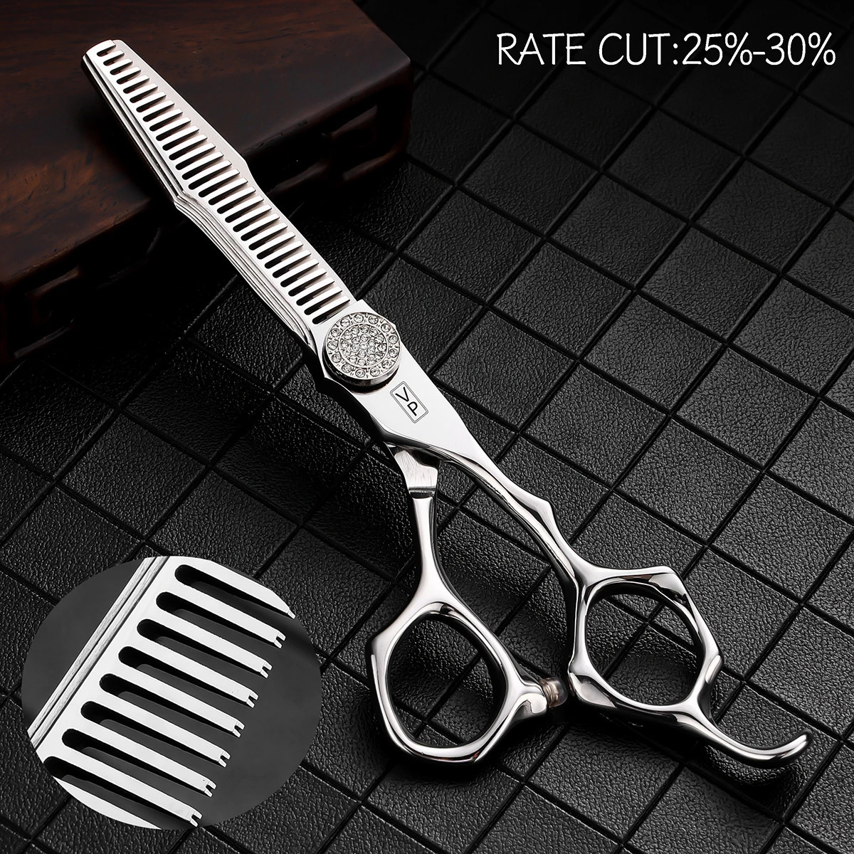 VP Professional Hairdressing Scissors 6.0Inch Japan 440C Steel Hairdresser Hair Cutting Tools Barber Shears Thinning Scissors 241225