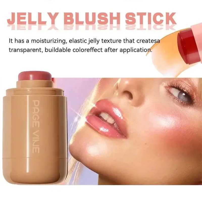 6 Colors Makeup B Stick Solid Waterproof Face Rouge Ber Highlight Lasting Lip And Cheek Hydrating Stick Multi-Use MakeupXJ241225