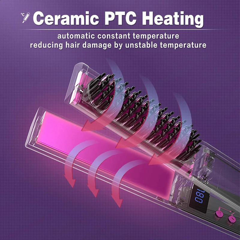 Mini Hair Straightener Tourmaline Hair Straighten 2 IN 1 Flat Irons Hair Straightener 241224