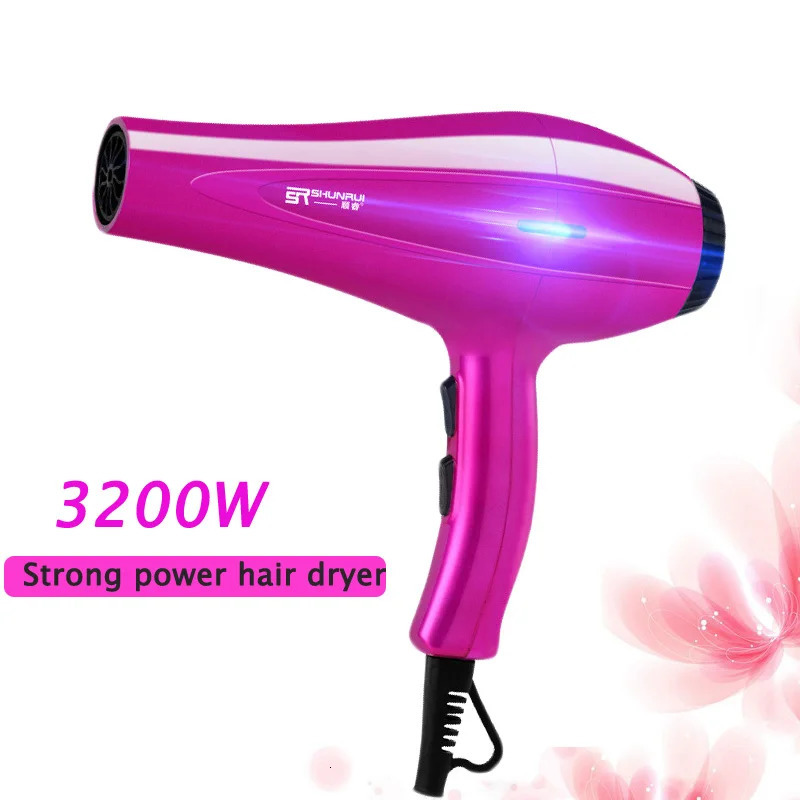 Professional Blue Light Anion Blow Dryer 2 Speed 3 Heat Settings 4000W Power /Cold Wind Hair Dryer Salon Hair Styling 241225