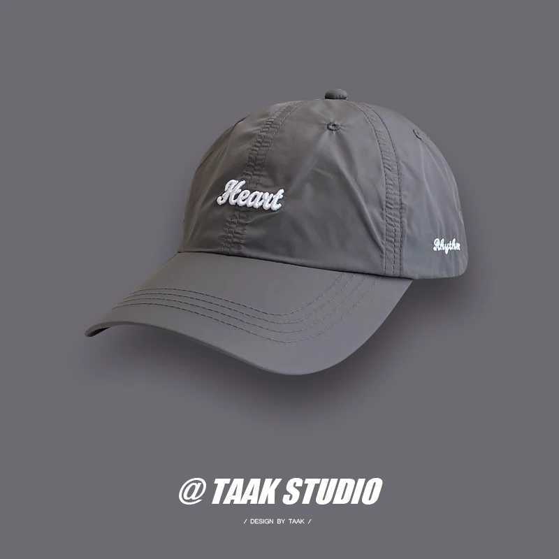 Outdoor lightweight quick drying hat baseball cap womens summer Korean Hipster sun protection small leather hat W241225