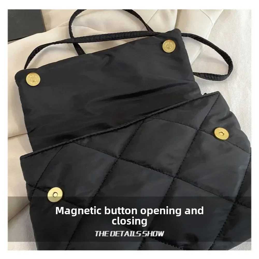 Fi Versatile Winter New Women Lady Bag Rhombic Grid Chain Shoulder Strap Solid Color Premium Texture Crossbody ShoulderXJ241225