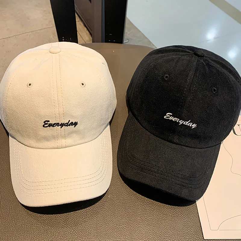 Solid color embroidered womens baseball cap with adjustable buckle back foot cap mens outdoor sports sun hat sun hat sun visor cap W241225