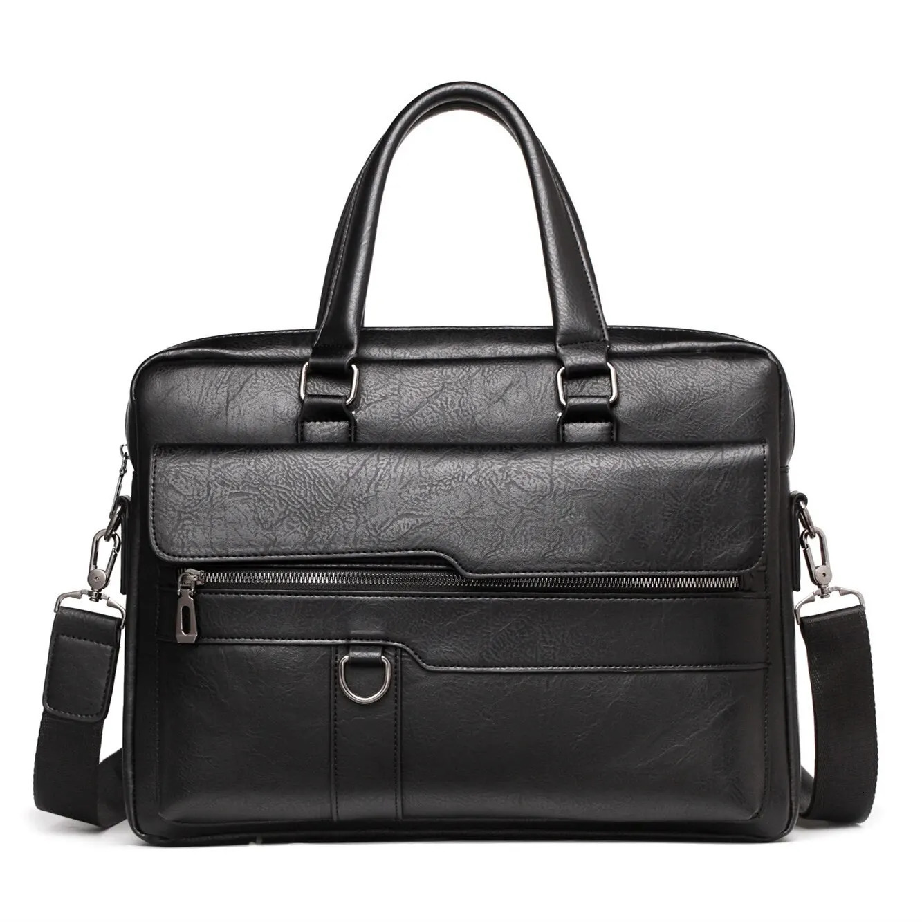 14 Inch Laptop Bag Men Briefcase Bag High Quality Business PU Leather Shoulder Messenger Bags Office Handbag 241225