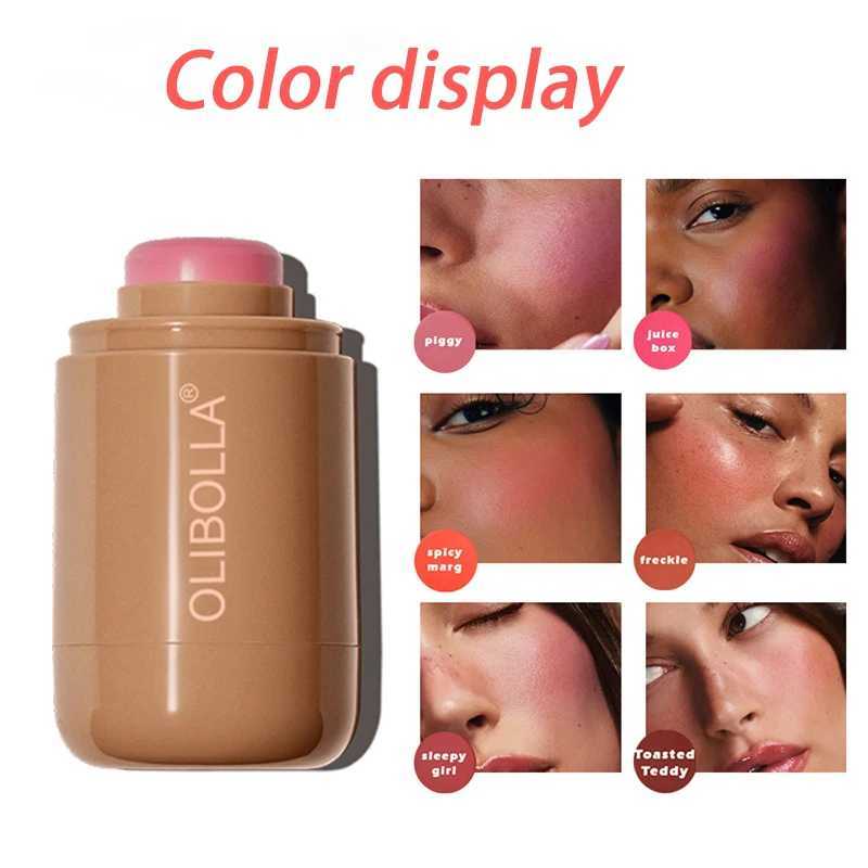 Portable Pocket B Stick Soft Cheek Lip Tinted Shading Brighten Contour Silky Smooth Purple Rouge Ber Cream Korean MakeupXJ241225