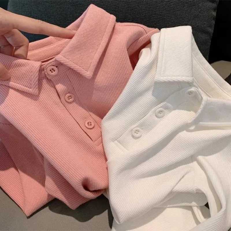 2024 new Boys Polo Shirts Long Sleeve Tops for Kids Solid Color Children T-shirt Cotton Baby Tops Toddler Spring Autumn OutwearXJ241225