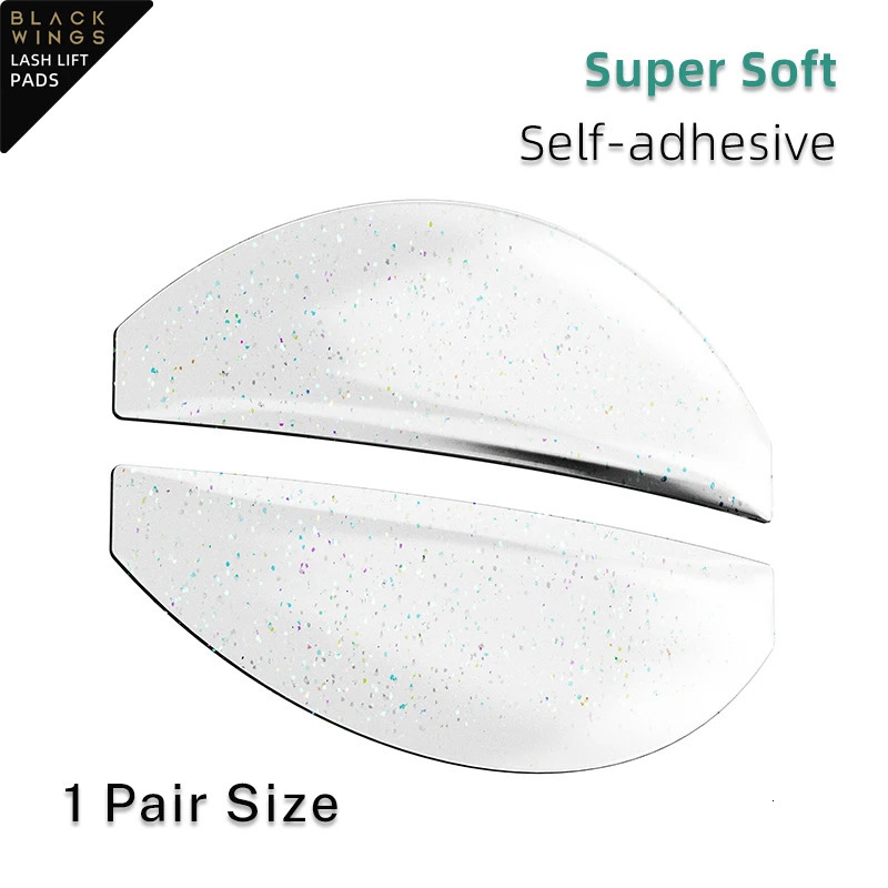 NO CURL 1Pair Silicone Eyelash Pad Lashes Rods Shield 3D Eyelash Curler Accessories Applicator Makeup Tools 241223