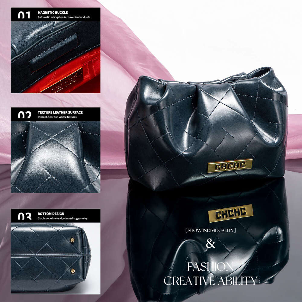 Women's Bags Handbag Design Handbag Fashion New Solid Color Large Capacity Women's Single Cross Shoulder Bag