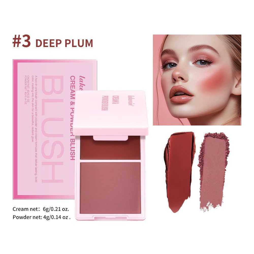 2IN1 Creme Powder B Matte Natural B Eye Makeup Palette Long Lasting High Color Rendering Bright Pinky Patrick Ta BXJ241225