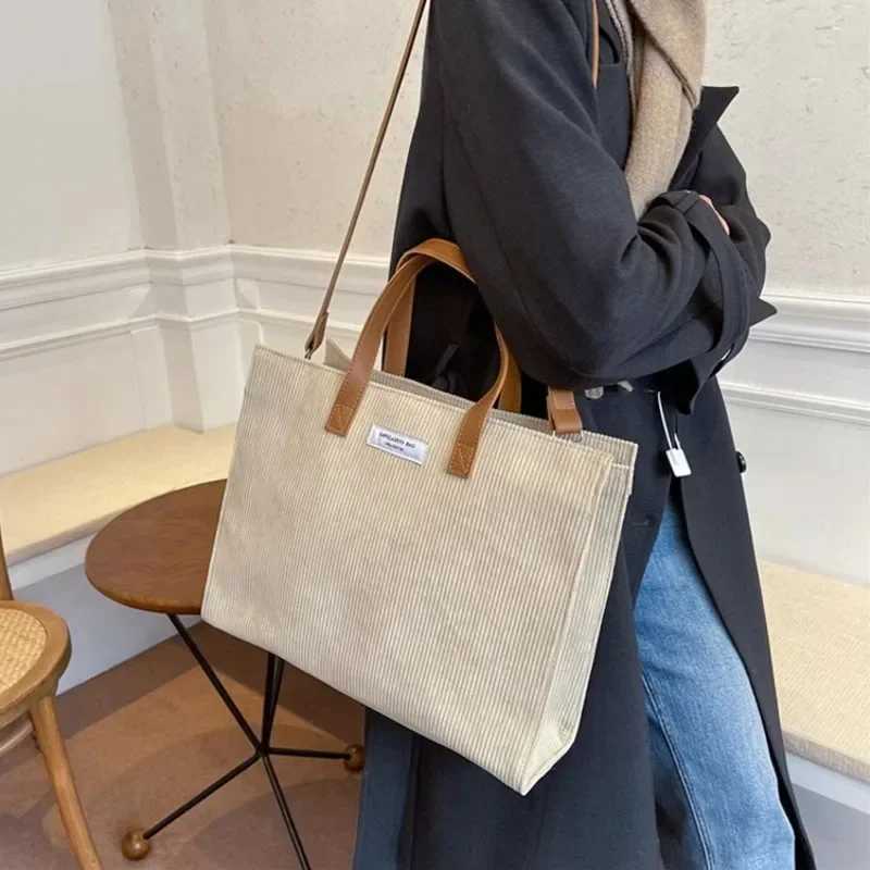 Handbags for Women Corduroy Sahel Shoulder Bags Ladies Totes Crossbody Bag for Women Vintage Shopper Shopping BagsXJ241225