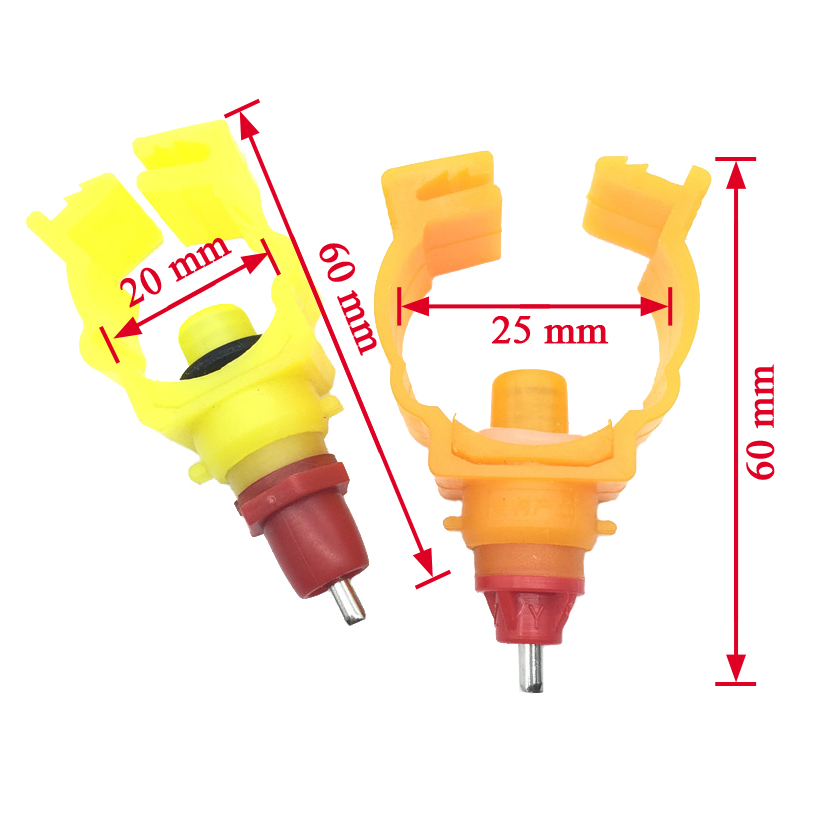10 Pcs Chicken With Nipple Drinkers Automatic Water Chicken Spring Bayonet Drinking Chicken Specialized Equipment