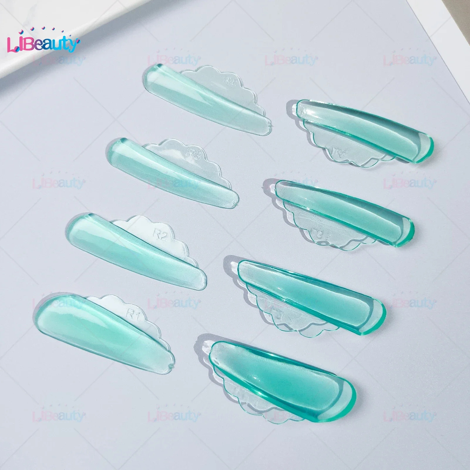 Libeauty Different Curl Free Glue Eyelash Rod Sticky Lashes Rods Shield 3D Eyelash Curler Makeup Accessories Tool 241223