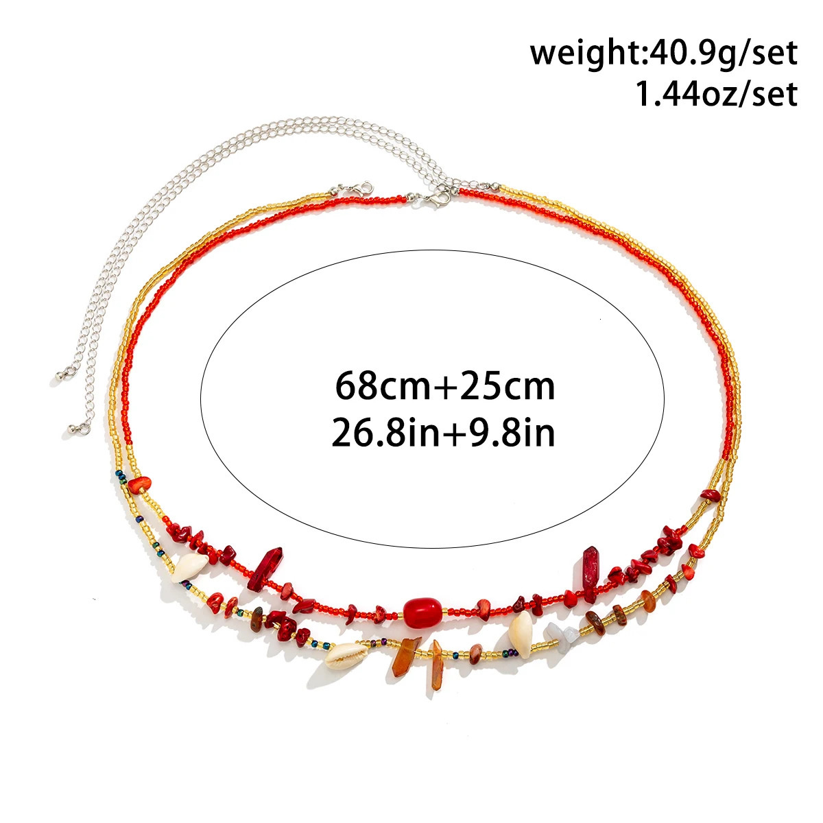 Salircon Boho Acrylic Seed Beads Double Layer Waist Chain Trend Geometric Stone Belly Chain Sexy Summer Body Jewelry 241225