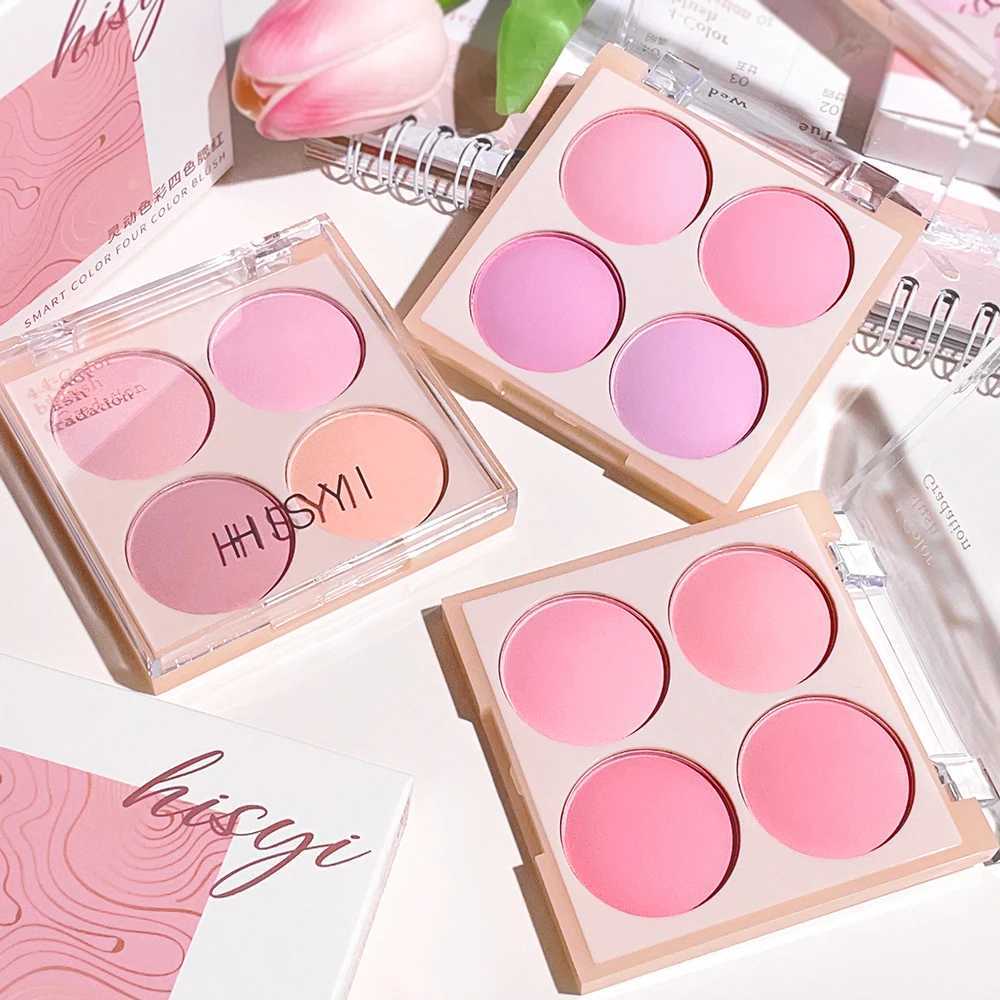 HISYI Smart color four-color b natural easy to smudge matte coloring nude makeup natural brightening and repairing bXJ241225