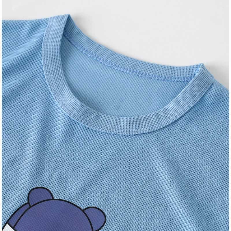 Clothing Sets Summer Baby Boy Clothes Set Children Girl Cartoon Print T-shirts Shorts 2pcs Suit Kid Fashion Top Bottom Outfits TracksuitY241225WUD7